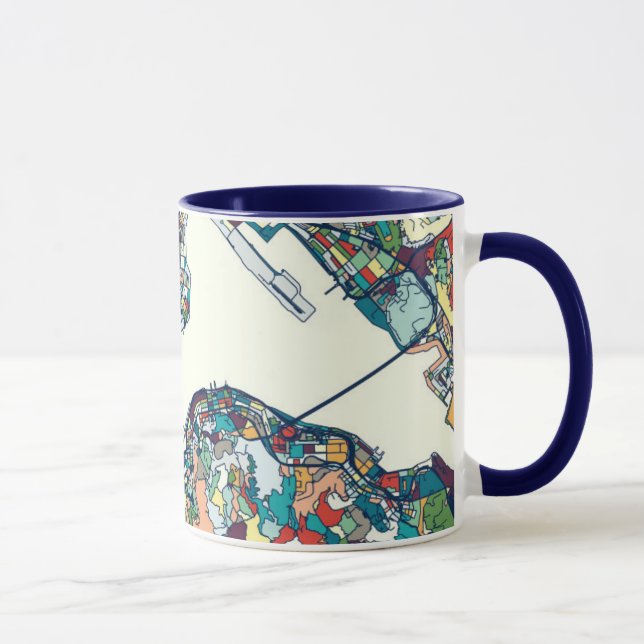 Taza Mapa de Hong Kong, China (Derecha)
