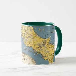 Taza Mapa de Italia con Ciudad del Vaticano