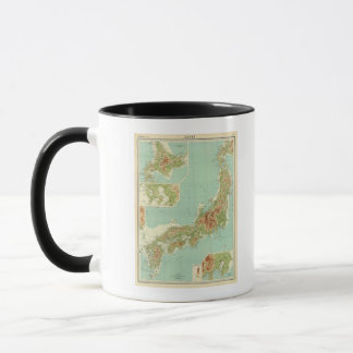 Taza Mapa de Japón con rutas marítimas