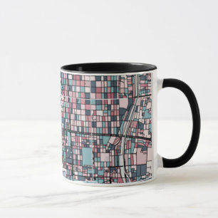 Taza Mapa de Kyoto Japón