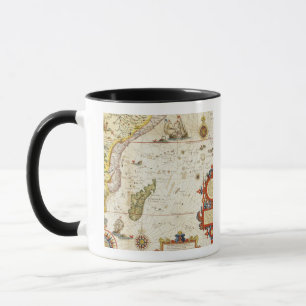 Taza Mapa de la África del Este y de Madagascar, 1596