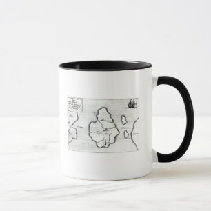 Taza Mapa de la Atlántida, de 'Mundus Subterraneus