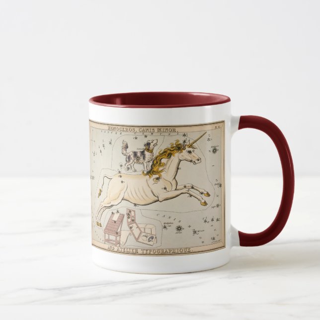 Taza Mapa de la constelación de la estrella del (Derecha)
