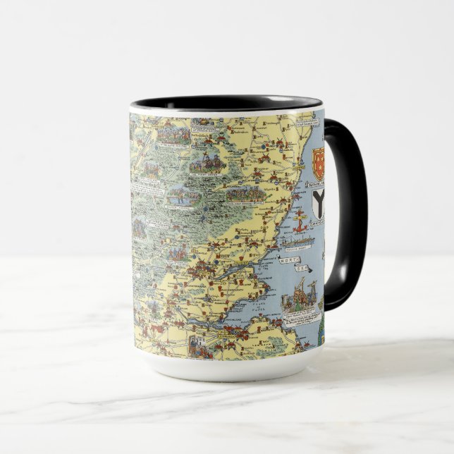 Taza Mapa de la Escocia histórica (Anverso derecho)