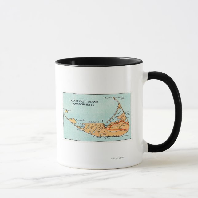 Taza Mapa de la isla (Derecha)