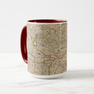 Taza Mapa de la región de Venecia, Italia