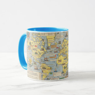 Taza Mapa de las Naciones Unidas del Mundo