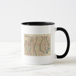 Taza Mapa de Lloyd del río Misisipi Inferior