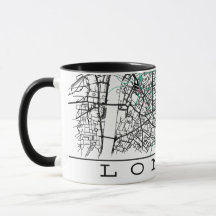 Taza Mapa de Londres