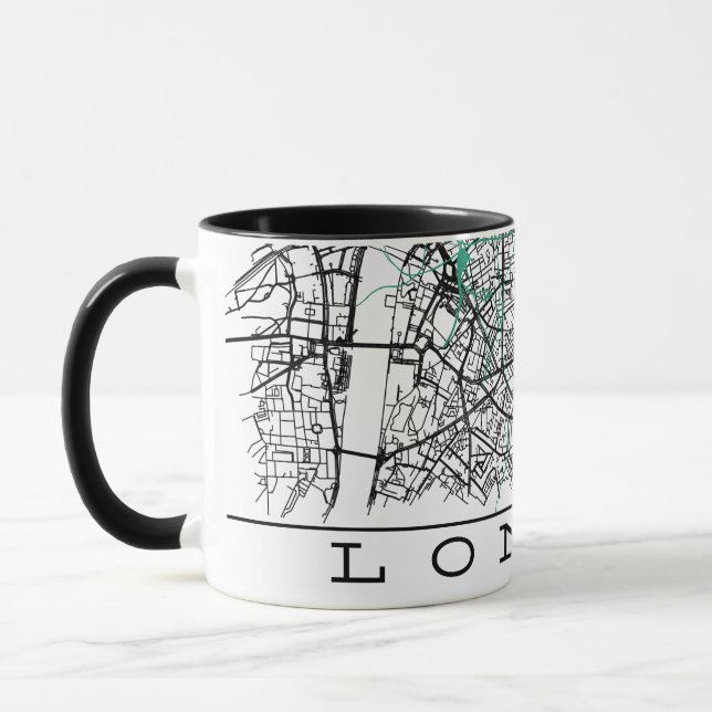 Taza Mapa de Londres (Izquierda)