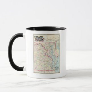 Taza Mapa De Los Asientos De Guerra