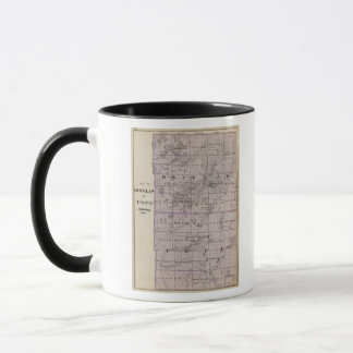 Taza Mapa de los condados de Douglas y Papa, Minnesota
