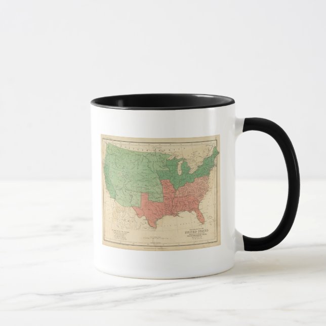 Taza Mapa de los Estados Unidos 2 (Derecha)