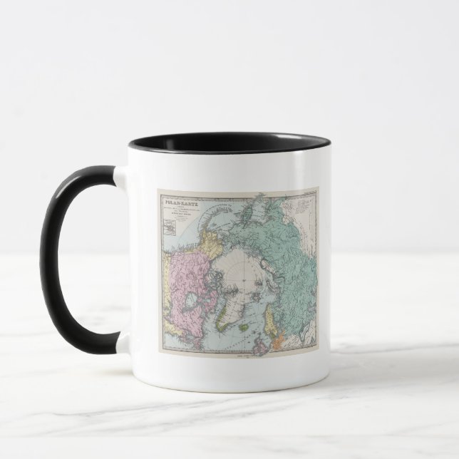 Taza Mapa de los mares polares (Izquierda)