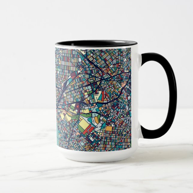 Taza Mapa de Manhattan Nueva York (Derecha)