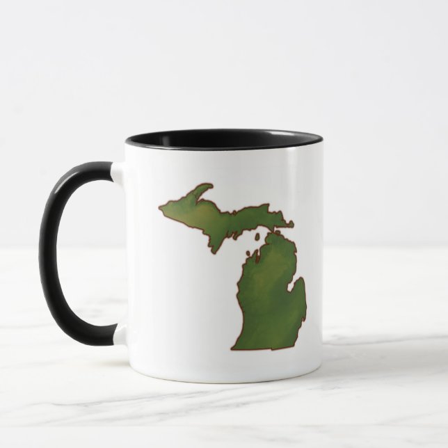 Taza Mapa de Michigan 4 (Izquierda)