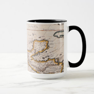 Taza Mapa de nueva España  New Galicia y Guatemala,