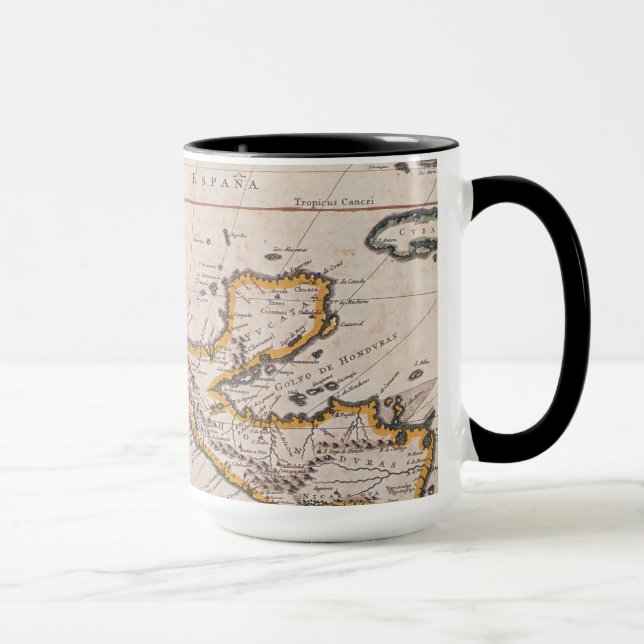 Taza Mapa de nueva España |New Galicia y Guatemala, (Derecha)