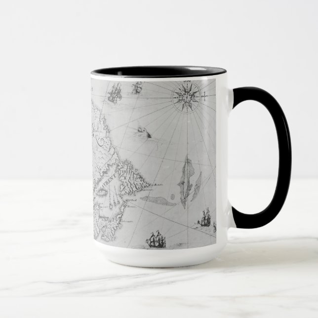 Taza Mapa de nueva Francia o Canadá (Derecha)