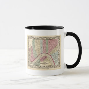 Taza Mapa de Nueva Orleans por Mitchell