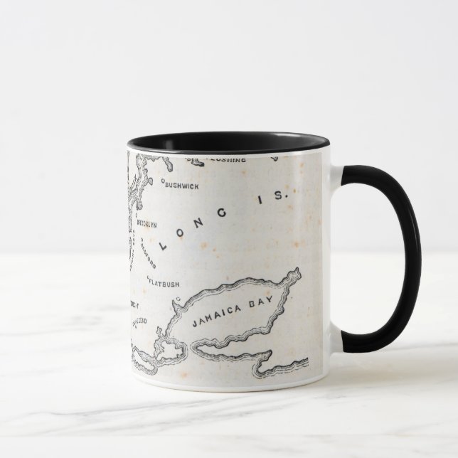 Taza Mapa de Nueva York y de la vecindad (Derecha)