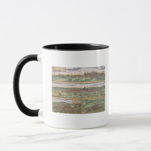 Taza Mapa de Nuremberg, de Ulm, y de Saltzburg, de
