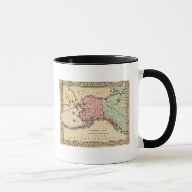 Taza Mapa de NW America de Mitchell (Derecha)