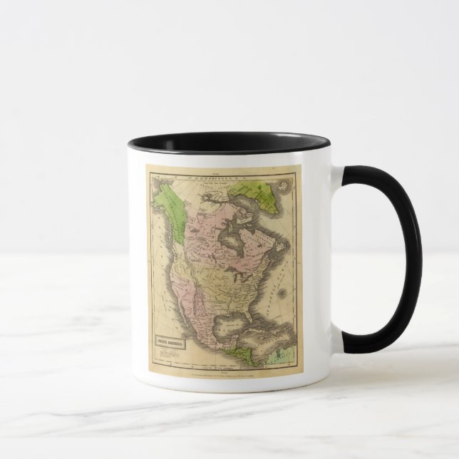 Taza Mapa de Olney de Norteamérica (Derecha)