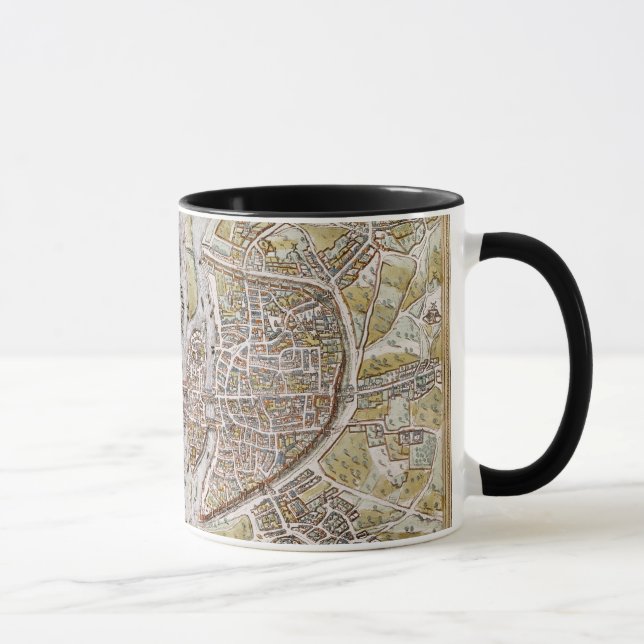 TAZA MAPA DE PARÍS, 1581 (Derecha)