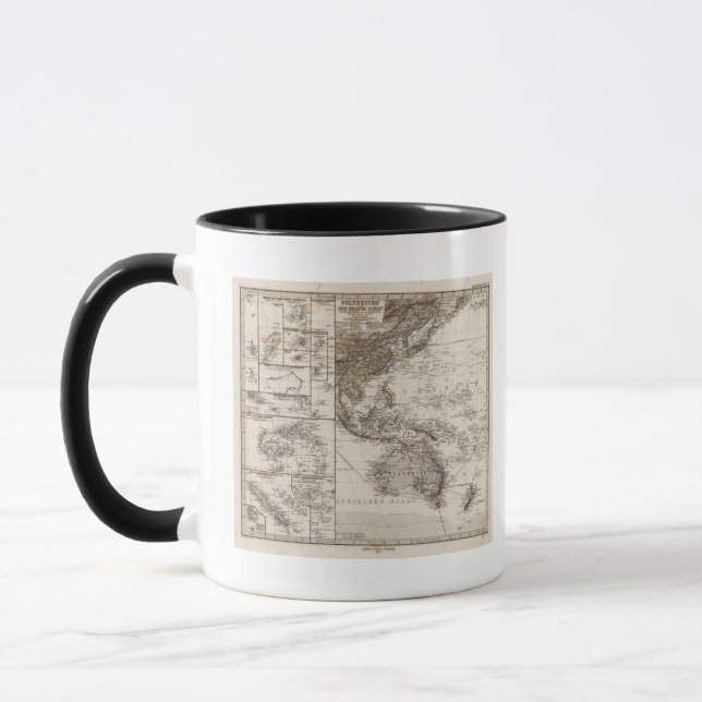 Taza Mapa de Polinesia (Izquierda)