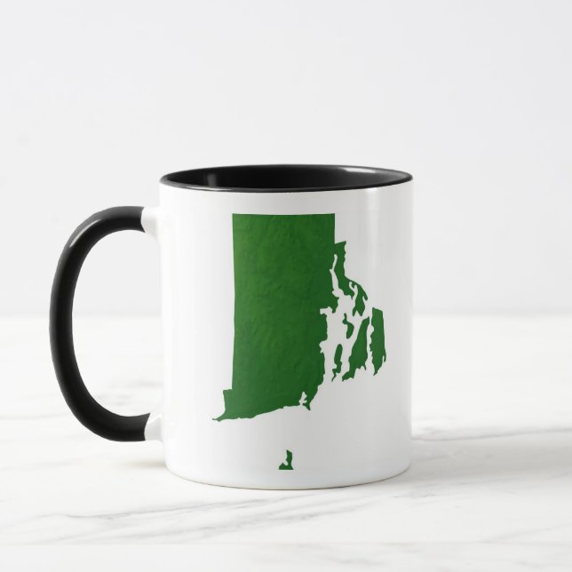 Taza Mapa de Rhode Island 2 (Izquierda)