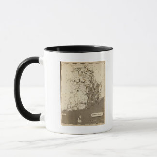 Taza Mapa de Rhode Island de Arrowsmith