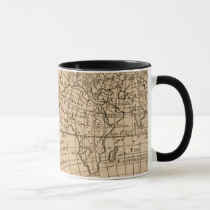 Taza Mapa de Robinson Crusoe del mundo