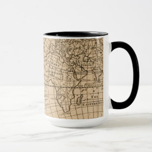 Taza Mapa de Robinson Crusoe del mundo