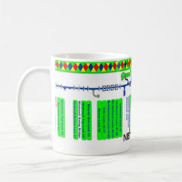 Taza Mapa de ruta magnífico del canal de la unión (2 de