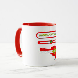 TAZA MAPA DE SANTA CATARINA. SAMER BRASIL