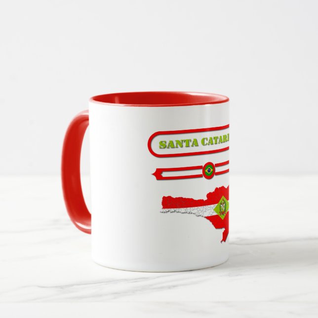 TAZA MAPA DE SANTA CATARINA. SAMER BRASIL (Anverso izquierdo)