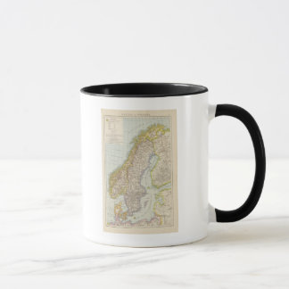 Taza Mapa de Schweden, Noruega - Suecia