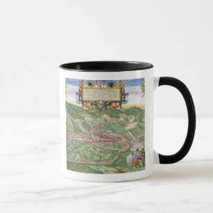 Taza Mapa de Serravalle, de 'Civitates Orbis Terrarum