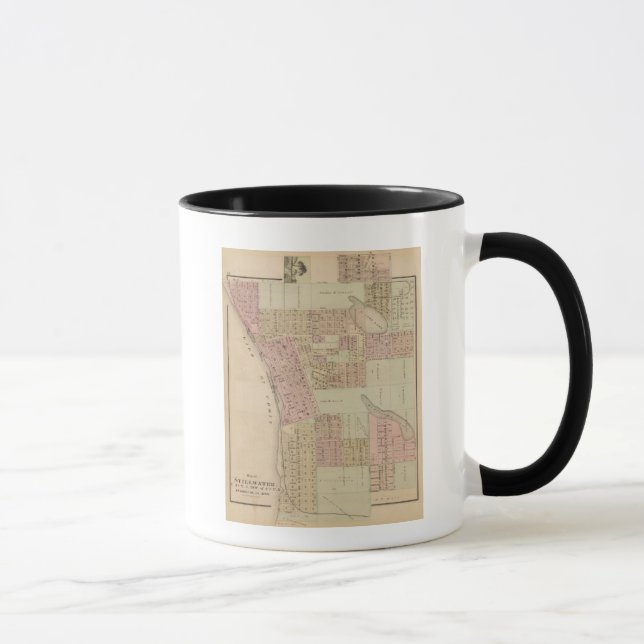 Taza Mapa de Stillwater, condado de Washington, Minneso (Derecha)