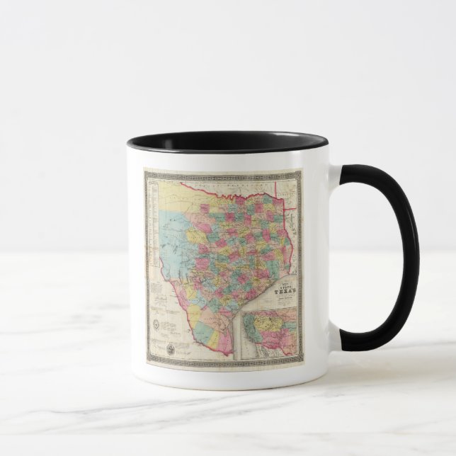 Taza Mapa de Texas de Córdova (Derecha)