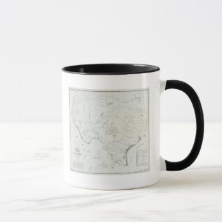 Taza Mapa de Texas y parte de Nuevo México
