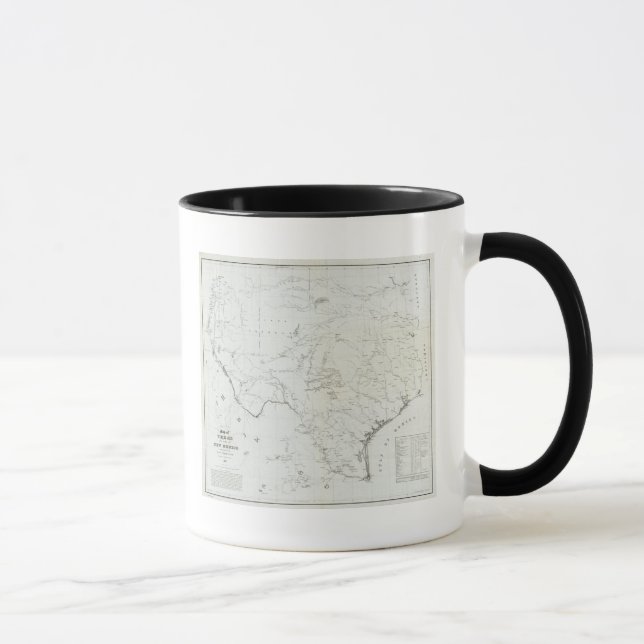 Taza Mapa de Texas y parte de Nuevo México (Derecha)