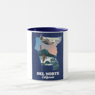 Taza Mapa de viajes de Del Norte California