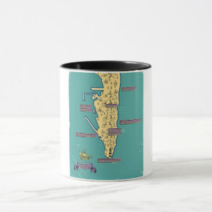 Taza Mapa De Viajes Ilustrado De Gibraltar