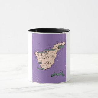 Taza Mapa De Viajes Ilustrado De Tenerife