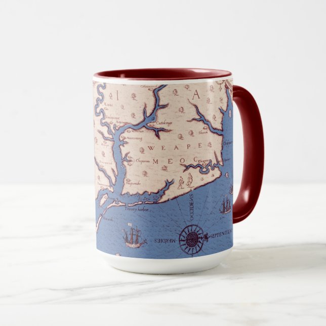 Taza Mapa de Virginia (Anverso derecho)