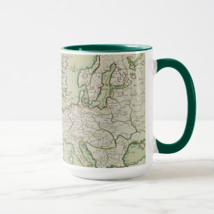 Taza Mapa del ataque naval contra Inglaterra de