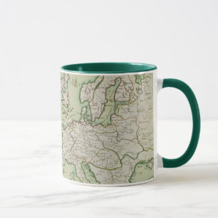 Taza Mapa del ataque naval contra Inglaterra de