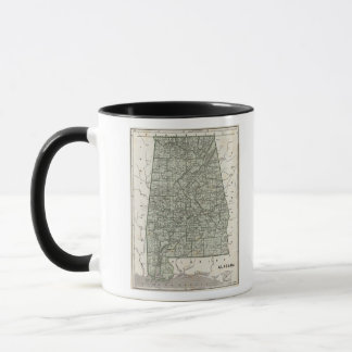 Taza Mapa del Atlas de Alabama